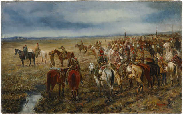 Шелоумов Афанасий Иванович. Казаки перед штурмом